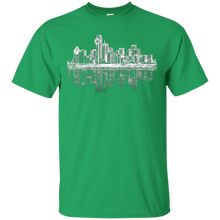 Dallas-Texas-Big-D-Skyline-Panorama-Drawing-T-Shirt