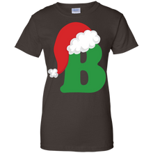 Christmas-Santa-Hat-Letter-B-Monogram-Holiday-T-shirt