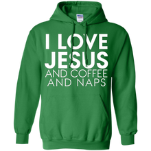 Funny---I-love-Jesus-and-coffee-and-naps---t-shirts