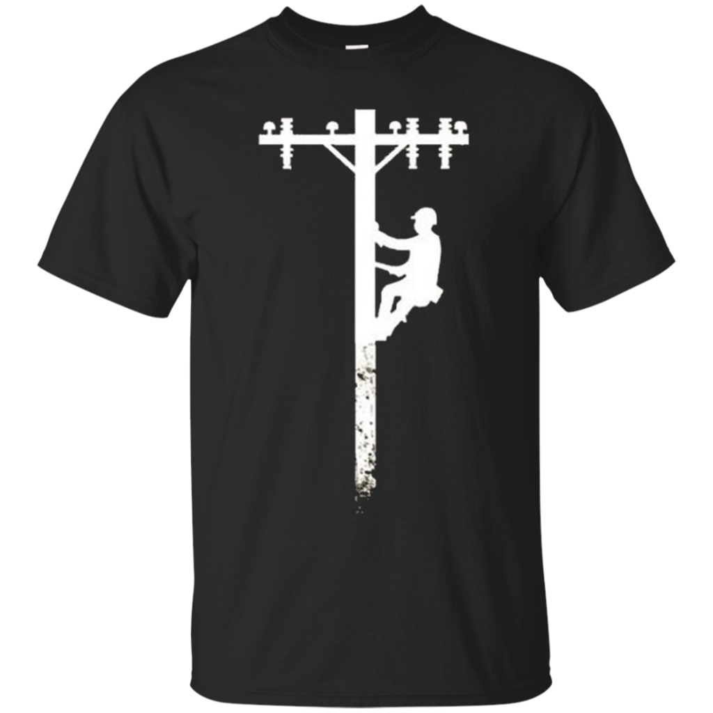 Gift-For-Lineman---Lineman-with-American-Flag-Shirt