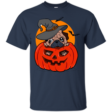 Halloween-pug-dog-Tee-shirt