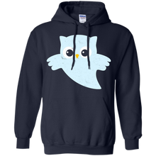 Cute-Ghost-Halloween-Owl---Distressed-Vintage-Print-Shirt