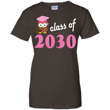 Class-Of-2030-T-shirt-Kids-Back-To-School-Girls-Owl-Tee