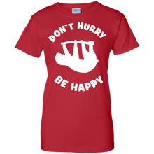 Funny-Sloth-Don't-Hurry-Be-Happy-Shirt