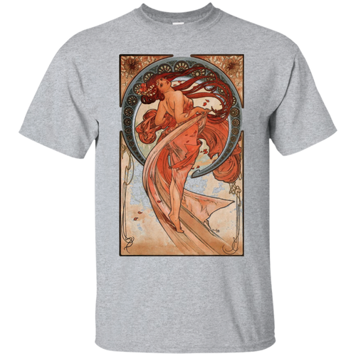 Girly-Dancer-Victorian-Art-Nouveau-Alphonse-Mucha-T-shirt