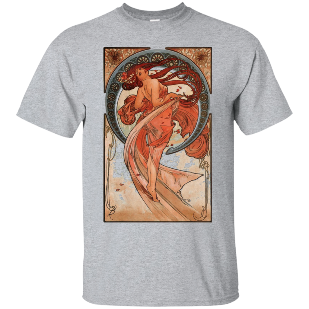Girly-Dancer-Victorian-Art-Nouveau-Alphonse-Mucha-T-shirt