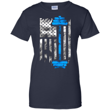 Gym-Fitness-Weightlifting---American-Flag-Lifting-T-shirt
