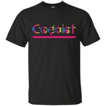 Coexist-Multi-Color-Letters-T-Shirt-Graphic-Tee-Shirt