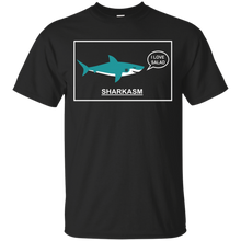 Funny-Sarcasm-_quot_Sharkasm_quot_-Shark-T-shirt---I-Love-Salad