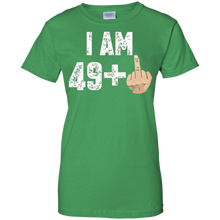 I-Am-49-+-Middle-Finger-Funny-50th-Birthday-T-Shirt
