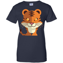 Funny-T-Shirt-Cartoon-Animals-Tiger-Tee