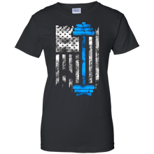 Gym-Fitness-Weightlifting---American-Flag-Lifting-T-shirt