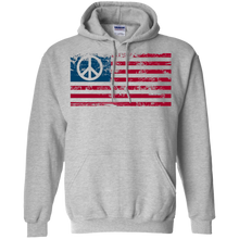 Distressed-American-USA-Flag-with-Peace-Sign-T-shirt