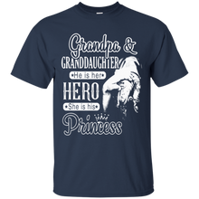 Grandpa-_-Grand-daughter-He-Is-Her-Hero-She-Is-His-Princess-T-Shirt