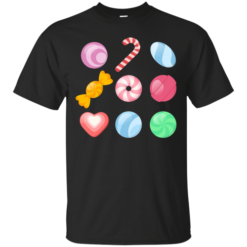 Hard-Candies-Varieties---Candy-YUM!-Candy-Cane-Mint-T-Shirt