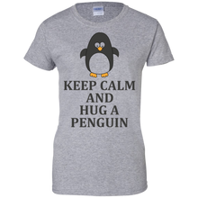 Cool-Design-KEEP-CALM-AND-HUG-A-PENGUIN-T-shirt