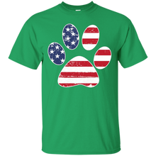 Dog-Paw-Print-T-shirt-Dog-Paw-Flag-T-shirt