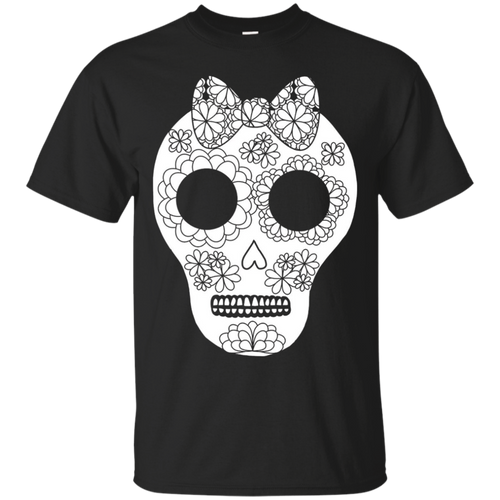 Girly-Sugar-Skull-Day-of-the-Dead-Color-Me-Shirt