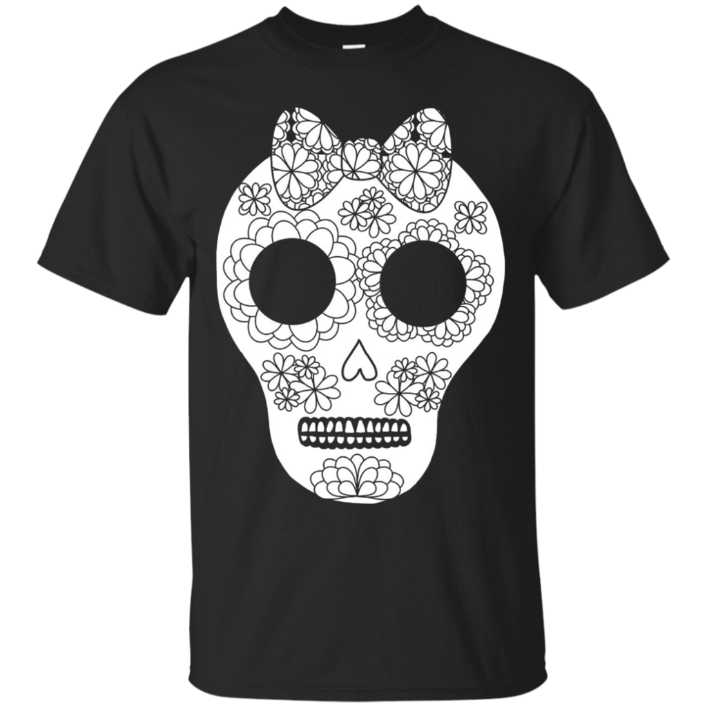 Girly-Sugar-Skull-Day-of-the-Dead-Color-Me-Shirt