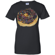 Chocolate-Icing-Colored-Sprinkles-Donut-T-shirt