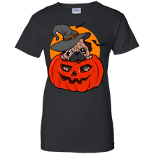 Halloween-pug-dog-Tee-shirt