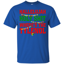 Hallelujah-Where's-The-Tylenol-Funny-Christmas-Movie-T-shirt