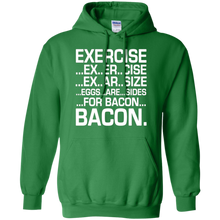 Exercise-Eggs-Are-Sides-For-Bacon-T-Shirt-Funny-Tee