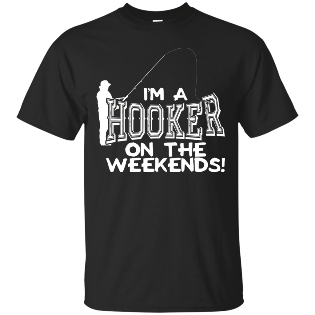 Funny-Fishing-Shirt---I'm-Hooker-On-The-Weekends!