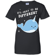 FUNNY-OK-TO-BE-DIFFERENT-T-SHIRT-Narwal-Zoo-Animal-Gift