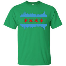 Flag-T-Shirts---Chicago-Flag-Skyline-Design-Tee