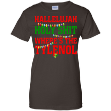 Hallelujah-Where's-The-Tylenol-Funny-Christmas-Movie-T-shirt