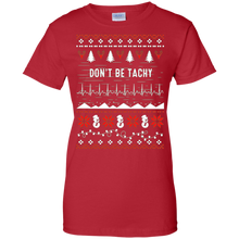 Christmas-Nurse---Don't-Be-Tachy---tshirt-tee-for-Woman