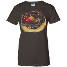 Chocolate-Icing-Colored-Sprinkles-Donut-T-shirt