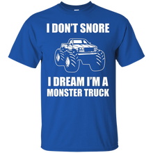 Funny-Monster-Truck-T-Shirt-I-Don't-Snore-Gift-Tee