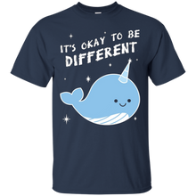 FUNNY-OK-TO-BE-DIFFERENT-T-SHIRT-Narwal-Zoo-Animal-Gift