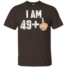 I-Am-49-+-Middle-Finger-Funny-50th-Birthday-T-Shirt