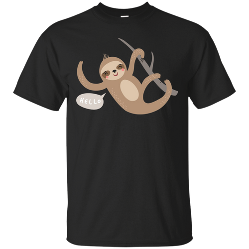 Cute-Sloth-Shirt.-Say-Hello-To-The-Sloth-T-Shirt