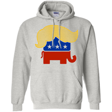 Donald-Trump's-hair-on-iconographic-elephant-t-shirt-design