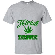 Hirish-For-Life-Marijuana-Pot-Leaf-T-shirt-Irish-Weed-smoke