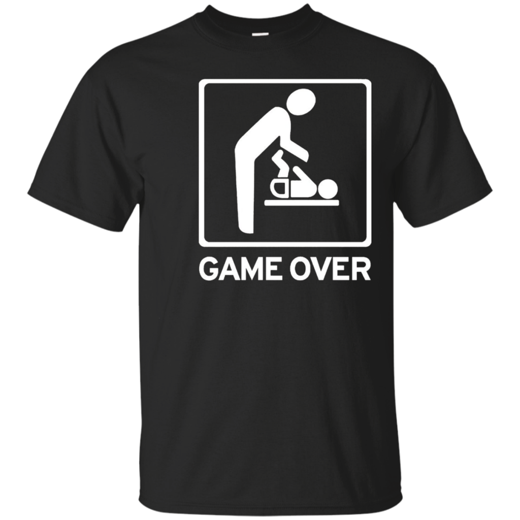 Game-Over-T-Shirt-Cool-New-Dad-New-Mom-Gift-Funny-Shirt