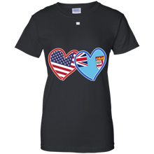 Fijian-American-Fiji-_amp_-America-Flag-T-Shirt
