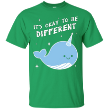 FUNNY-OK-TO-BE-DIFFERENT-T-SHIRT-Narwal-Zoo-Animal-Gift