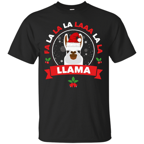 Fa-La-La-La-La-La-La-Llama---Funny-Christmas-T-Shirt-Unisex