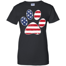 Dog-Paw-Print-T-shirt-Dog-Paw-Flag-T-shirt
