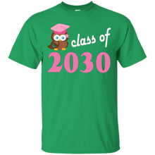Class-Of-2030-T-shirt-Kids-Back-To-School-Girls-Owl-Tee