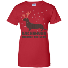 Chrismast-Shirt---Dachshund-Through-The-Snow