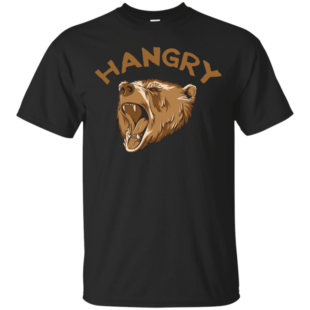 HANGRY-T-SHIRT-Hungry-Bear-Man's-Mens-Boys-Women-FunnyBuy-HANGRY-T-SHIRT-Hungry-Bear-Man's-Mens-Boys