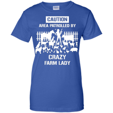 Funny-Caution-Area-Crazy-Farm-Lady-T-shirts