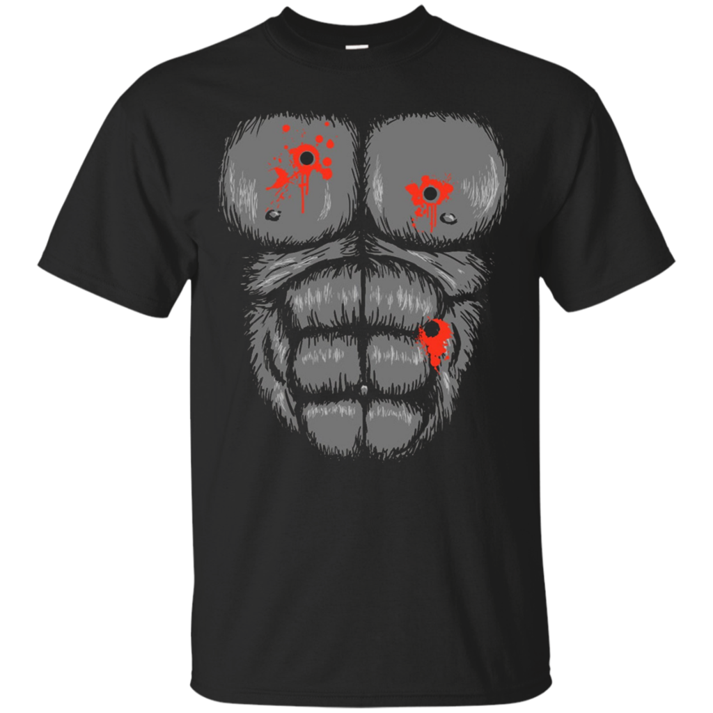 Gorilla-Halloween-2016---Gunshot-Gorilla-Chest-T-Shirt