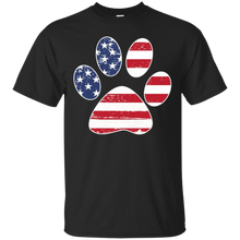 Dog-Paw-Print-T-shirt-Dog-Paw-Flag-T-shirt